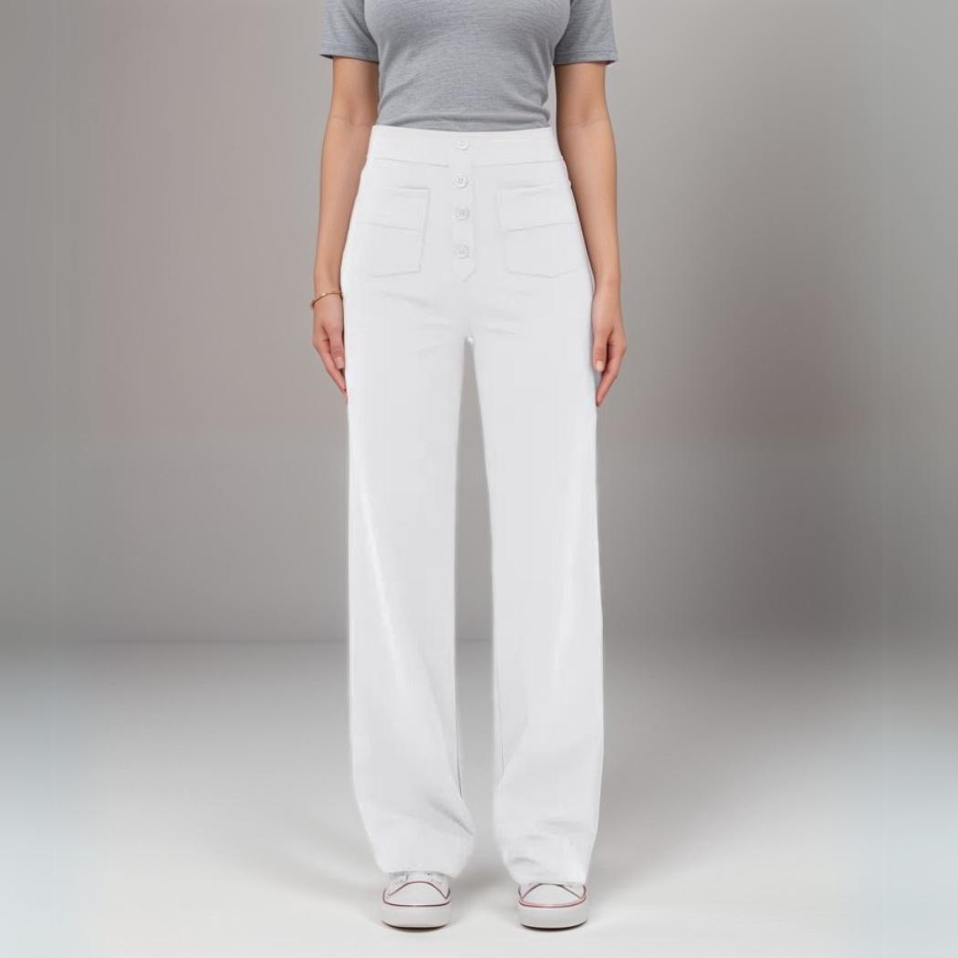 Elsa - Elastic high-waisted trousers