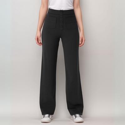 Elsa - Elastic high-waisted trousers