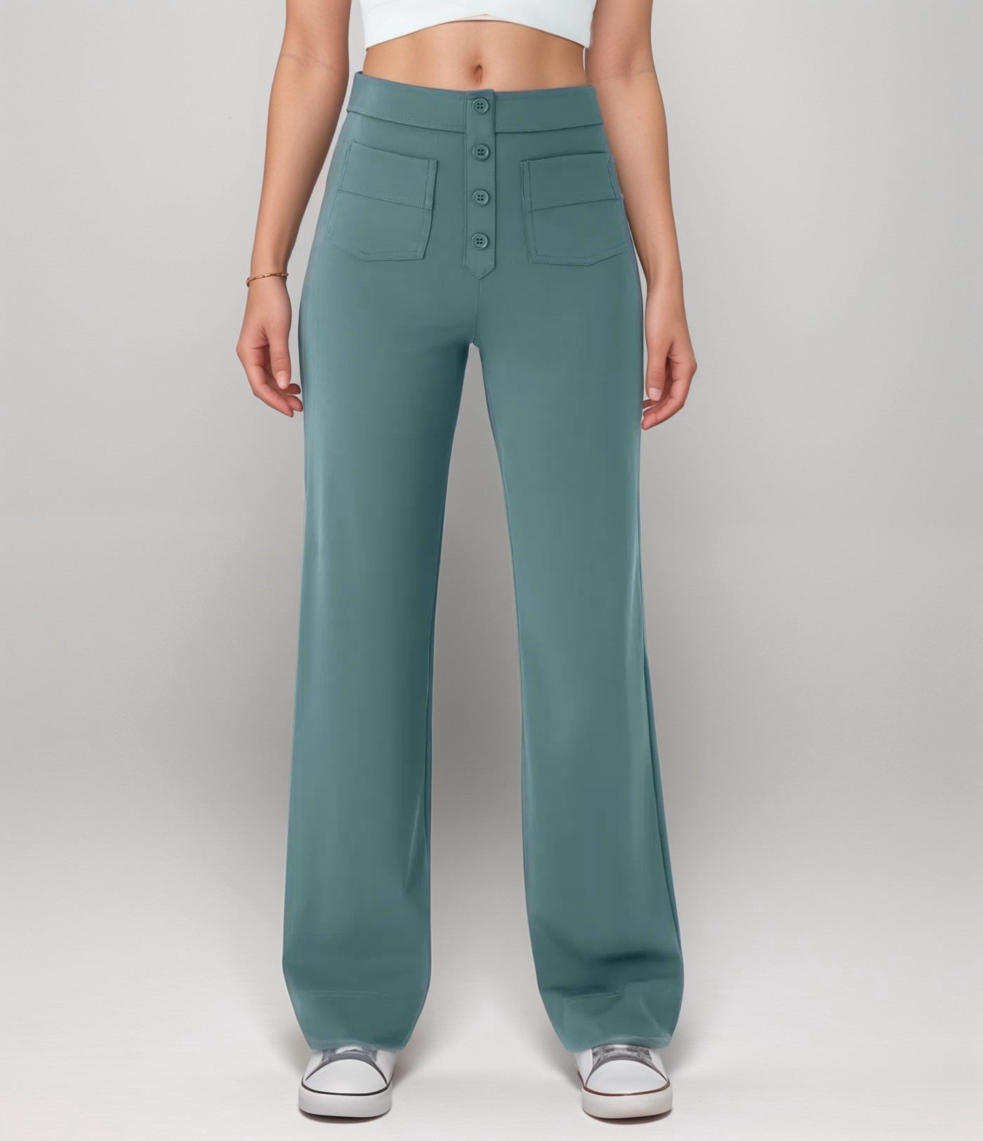 Elsa - Elastic high-waisted trousers