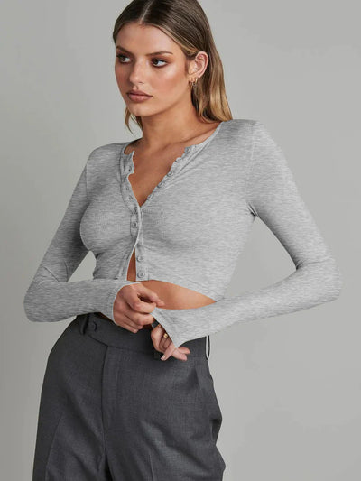 Cecille - Cropped Knit Cardigan