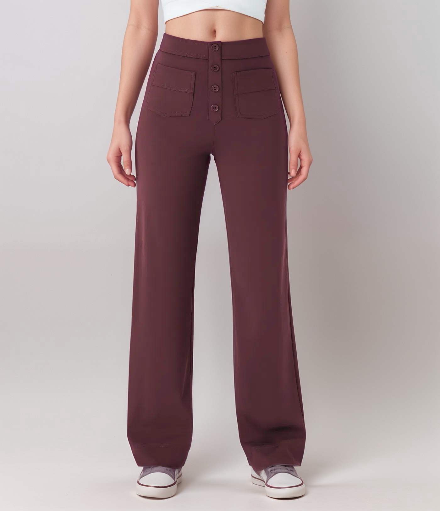 Elsa - Elastic high-waisted trousers