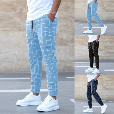 Jack - Chequered jogger trousers for men